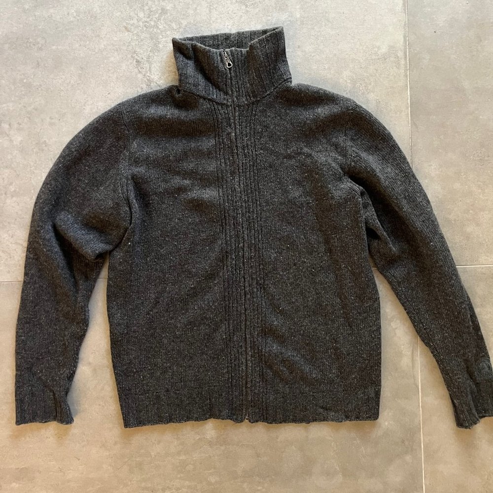 Diesel Zip Up Turtleneck Sweater